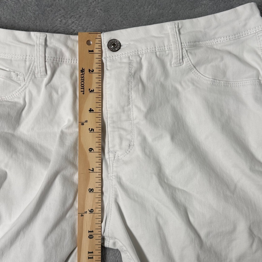 Curve Appeal Jeans Women 12/31 White Minimalist High Rise Skinny Jeggings Casual - Picture 9 of 12